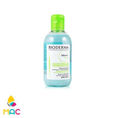محلول میسلار پاک کننده آرایش و آلودگی صورت Sebium H2O حجم 250 میلی لیتر بایودرما