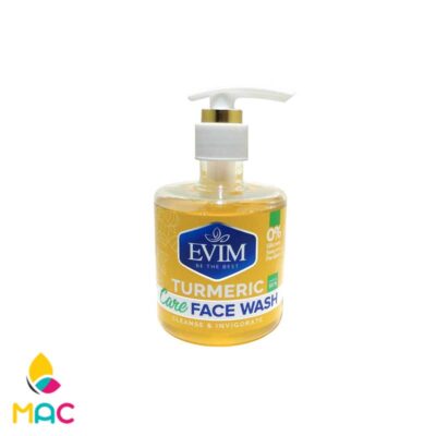 فیس واش روشن کننده زردچوبه مناسب پوست خشک و نرمال 250میل ایویم