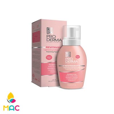 فوم شستشو و روشن کننده 200میل پرودرما