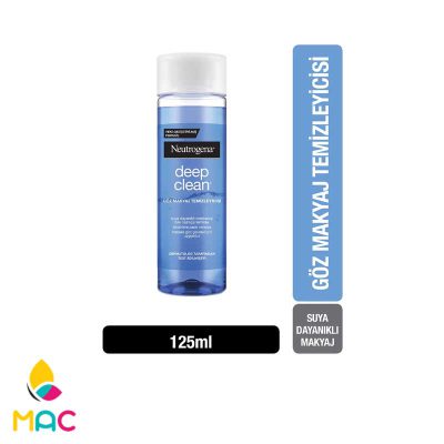 2 33 محلول آرایش پاک کن چشم دوفاز مدل deep clean حجم 125 میل نوتروژینا