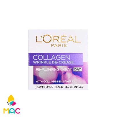 کرم آبرسان شب و پرکننده خطوط لورال کلاژن LOreal Collagen حجم 50 میلی لیتر