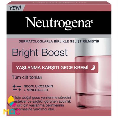 300 کرم شب روشن کننده و ضد لک مدل Bright Boost نوتروژینا
