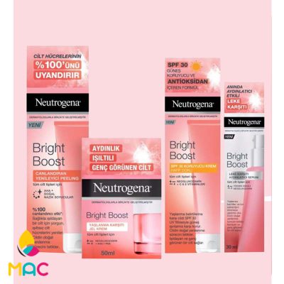 387 ژل کرم آبرسان، ضد چروک و درخشان کننده مدل Bright Boost حجم 50 میل نوتروژینا