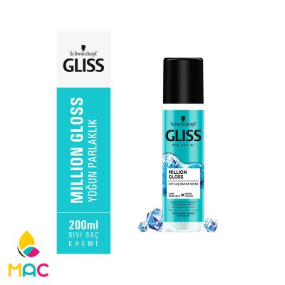 1 94 سرم دو فاز ضد وز و درخشان کننده Million Gloss حجم 200 میل گلیس