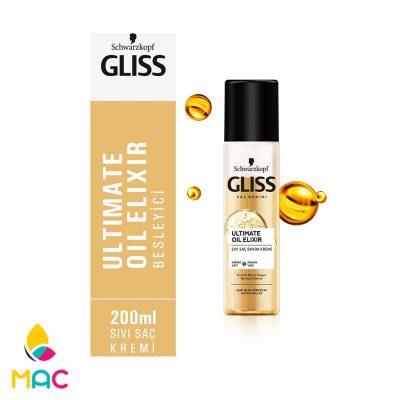 1 96 سرم دو فاز مدل Ultimate Oil Elixir مناسب موهای حساس و آسیب دیده 200 میل گلیس