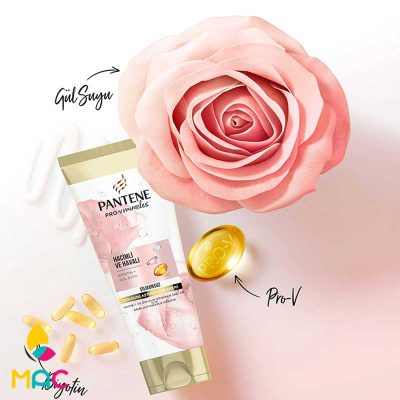1 Copy 11 ماسک مو نرم و بازسازی کننده حاوی بیوتین و گل رز مناسب انواع موحجم 275 میل پنتن