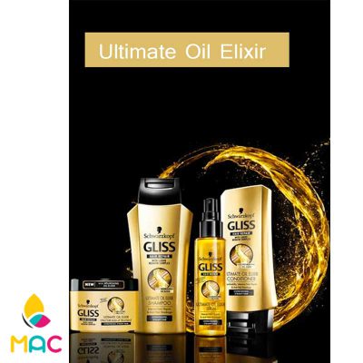 2 135 سرم دو فاز مدل Ultimate Oil Elixir مناسب موهای حساس و آسیب دیده 200 میل گلیس