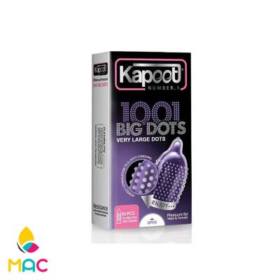 کاندوم کاپوت مدل BIG DOTS بسته 10 عددی