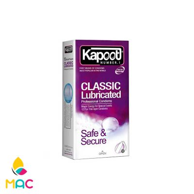 کاندوم کاپوت مدل CLASSIC بسته 12 عددی