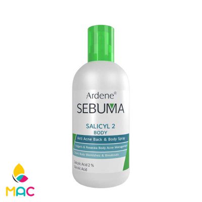 اسپری ضد جوش بدن Salicyl 2 سبوما 250میل آردن