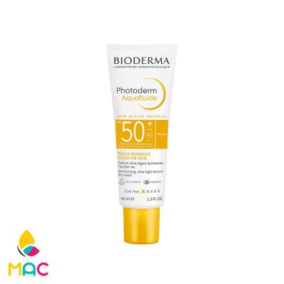 آکوا فلویید ضد آفتاب بایودرما مدل Photoderm Aquafluide SPF 50 حجم ۴۰ میل