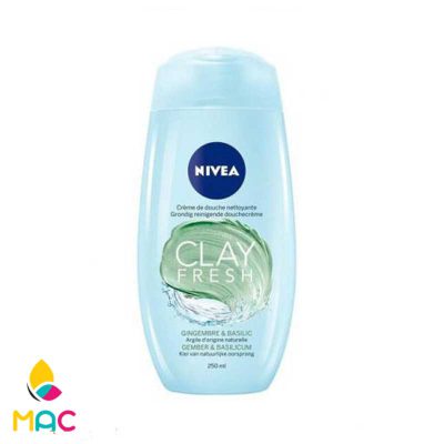 شامپو بدن نیوآ مدل Clay Fresh با رایحه زنجبیل و ریحان
