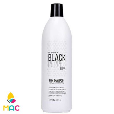 شامپو تقویت کننده مو اینبریا مدل Black Pepper حجم 1000 میلی لیتر