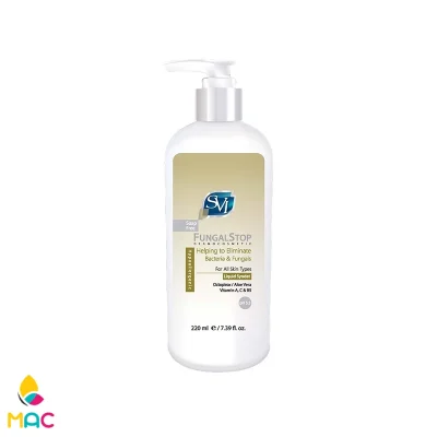 پن مایع غیر صابونی ضد باکتری و ضد قارچ اس وی آی مدل Fungal Stop حجم 220 میلی لیتر
