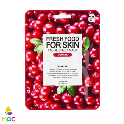 ماسک ورقه ای زغال اخته Cranberry فارم اسکین