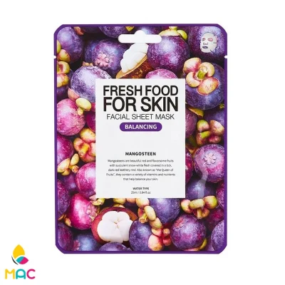 ماسک ورقه ای منگوستین (میوه ترگیل) فارم اسکین Mangosteen