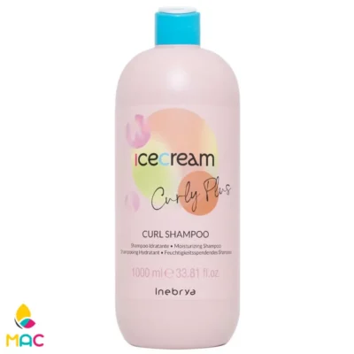 شامپو مو آیس کریم مدل Curly Plus حجم 1000 میلی لیتر