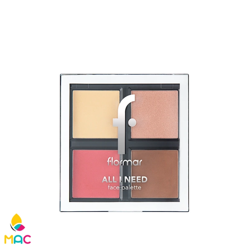 All I Need Face Palette (1) پالت چهار کاره آرایش صورت فلورمار Flormar