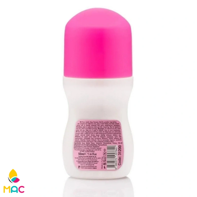 pierre-cardin-roll-on-deodorant-deep-romance (2) دئودورانت رولی پیر کاردین مدل Deep Romance حجم 50 میلی لیتر