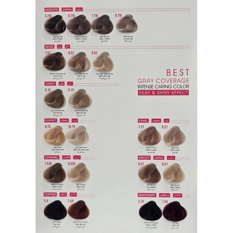 8 راز انتخاب درست رنگ مو با کمک کاتالوگ رنگ موی پرسونال 5 Personal hair color catalog 4 کاتالوگ رنگ موی پرسونال